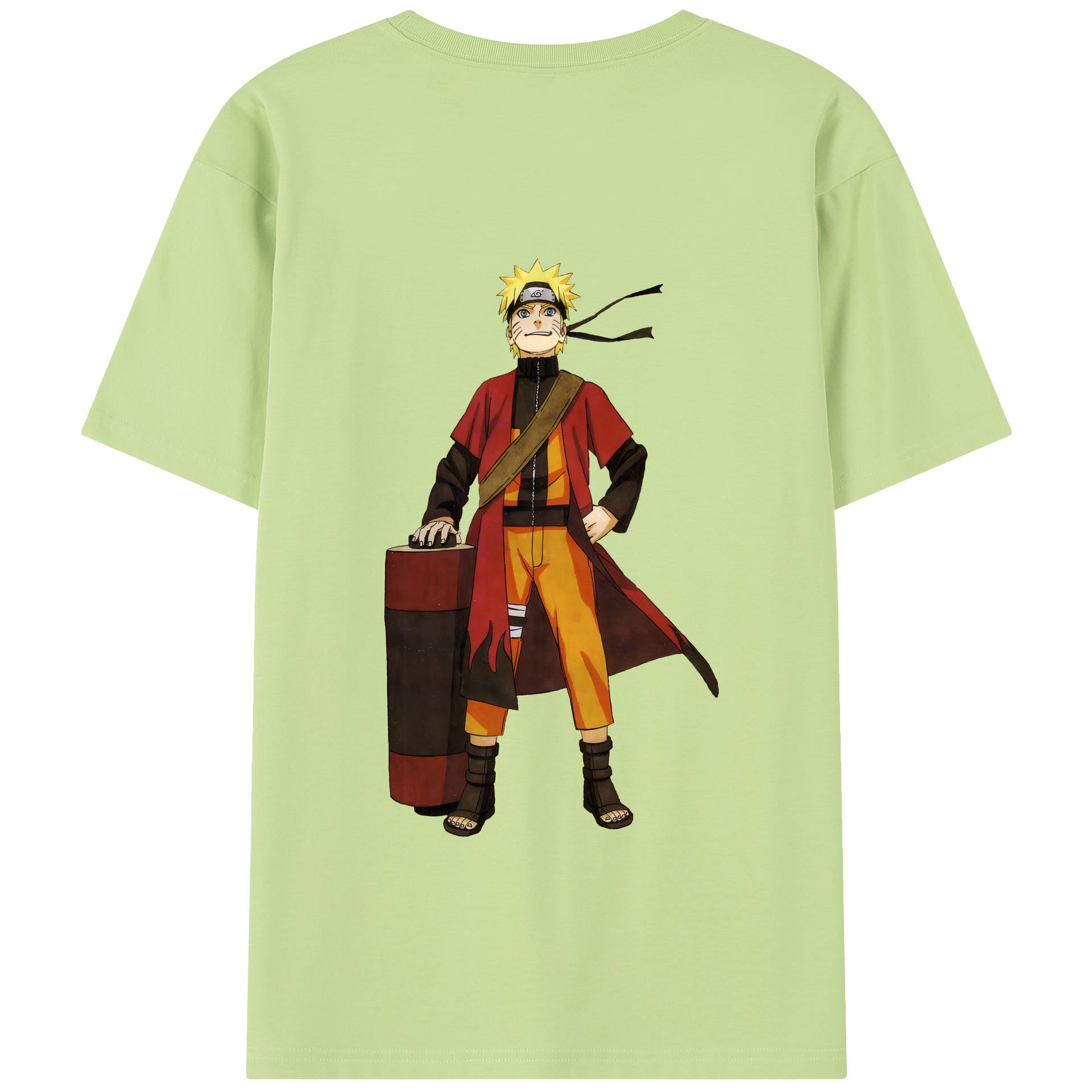 （画像用） NARUTO -ナルト- うずまき ナルト Uzumaki Naruto 綿100％半袖Tシャツ（背面プリント）